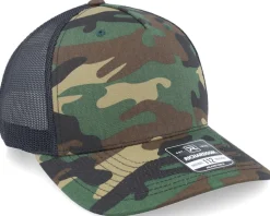 112pfp Green Camo/Black A-Frame Trucker - Richardson