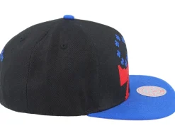 Philadelphia 76ers 8 Bit Xl Black/Royal Snapback - Mitchell & Ness