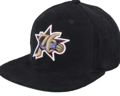 Philadelphia 76ers All Directions Black Snapback - Mitchell & Ness