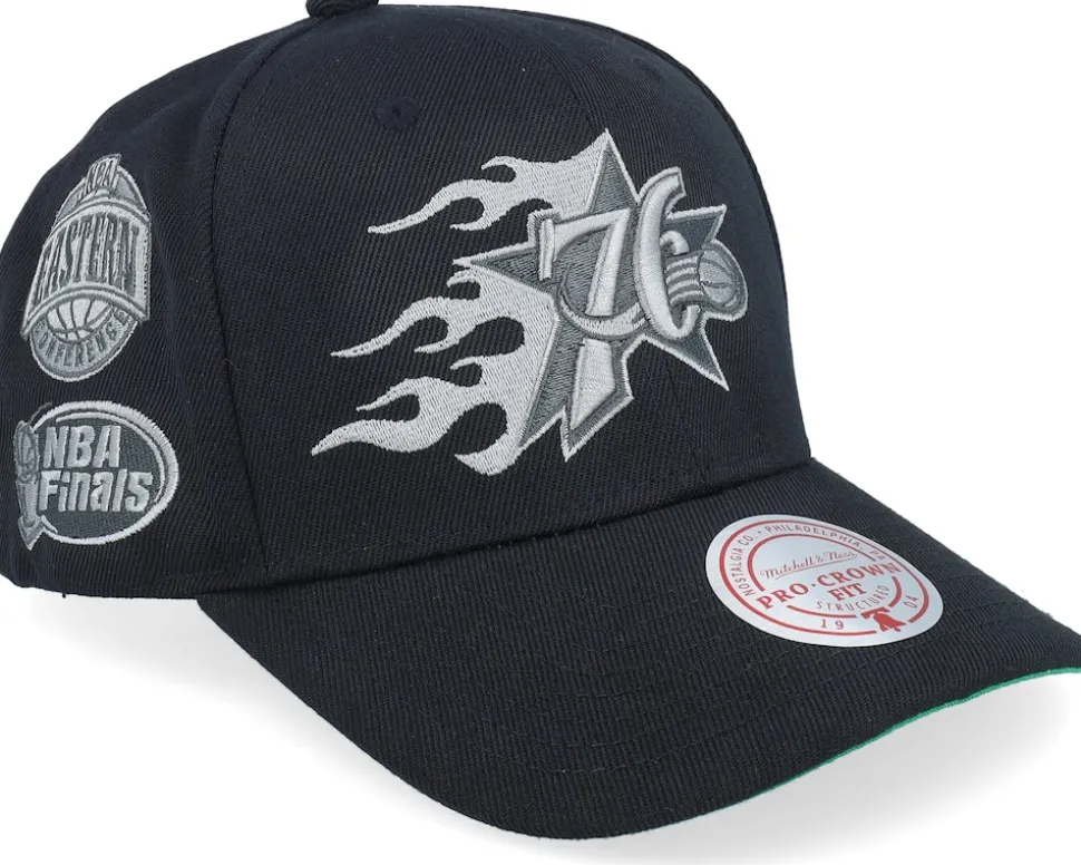 Philadelphia 76ers Beautiful Chaos Pro Hwc Black A-frame Adjustable - Mitchell & Ness