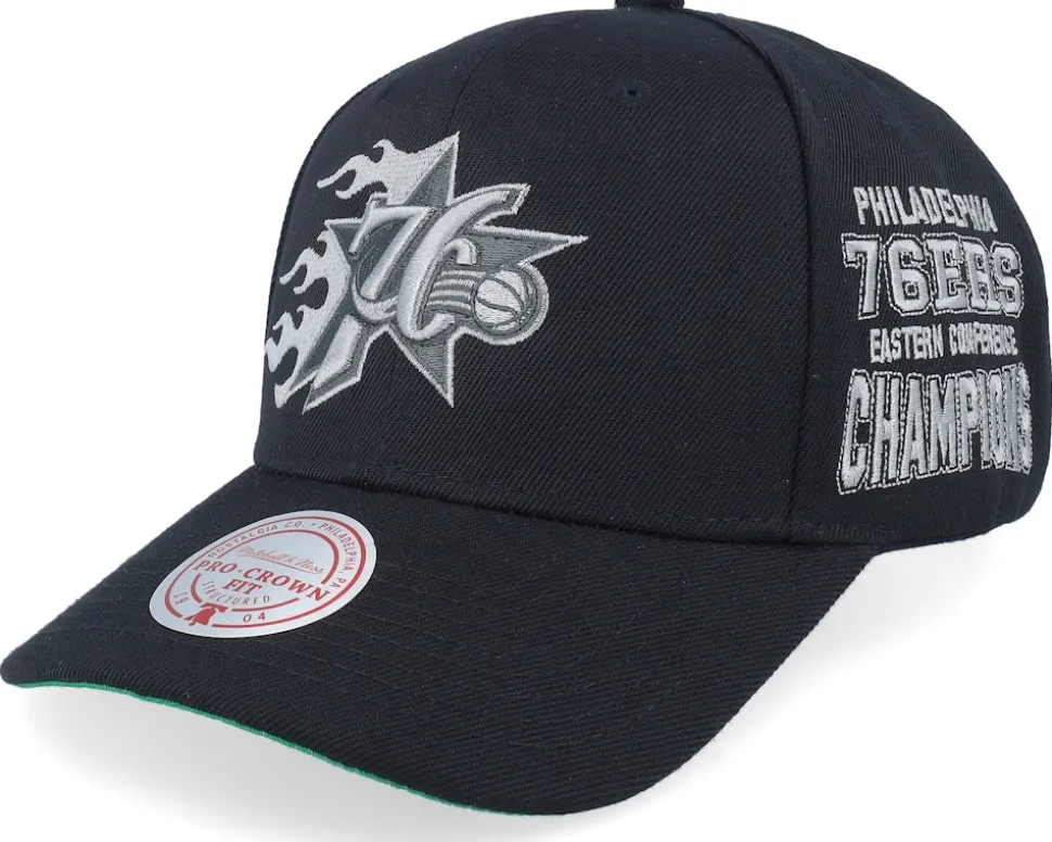 Philadelphia 76ers Beautiful Chaos Pro Hwc Black A-frame Adjustable - Mitchell & Ness