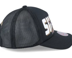 Philadelphia 76ers Billboard Hwc Black Trucker - Mitchell & Ness