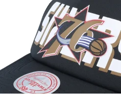 Philadelphia 76ers Billboard Hwc Black Trucker - Mitchell & Ness