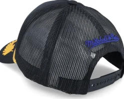 Philadelphia 76ers Gold Leaf Hwc Black Trucker - Mitchell & Ness