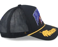 Philadelphia 76ers Gold Leaf Hwc Black Trucker - Mitchell & Ness