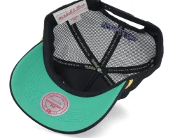 Philadelphia 76ers Gold Leaf Hwc Black Trucker - Mitchell & Ness