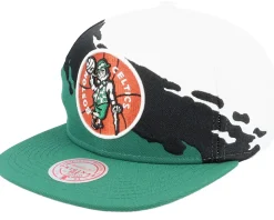 Philadelphia 76ers Paintbrush White/Black Snapback - Mitchell & Ness