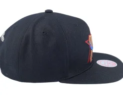Philadelphia 76ers Team Ground 2.0 Black Snapback - Mitchell & Ness