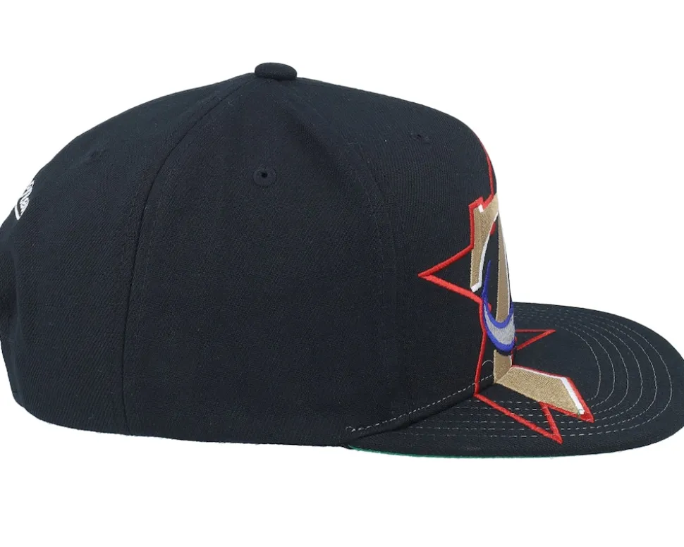Philadelphia 76ers Xl Logo Hwc Black Snapback - Mitchell & Ness