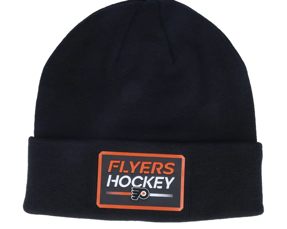 Philadelphia Flyers Authentic Pro Prime Beanie Athletic Black Cuff - Fanatics