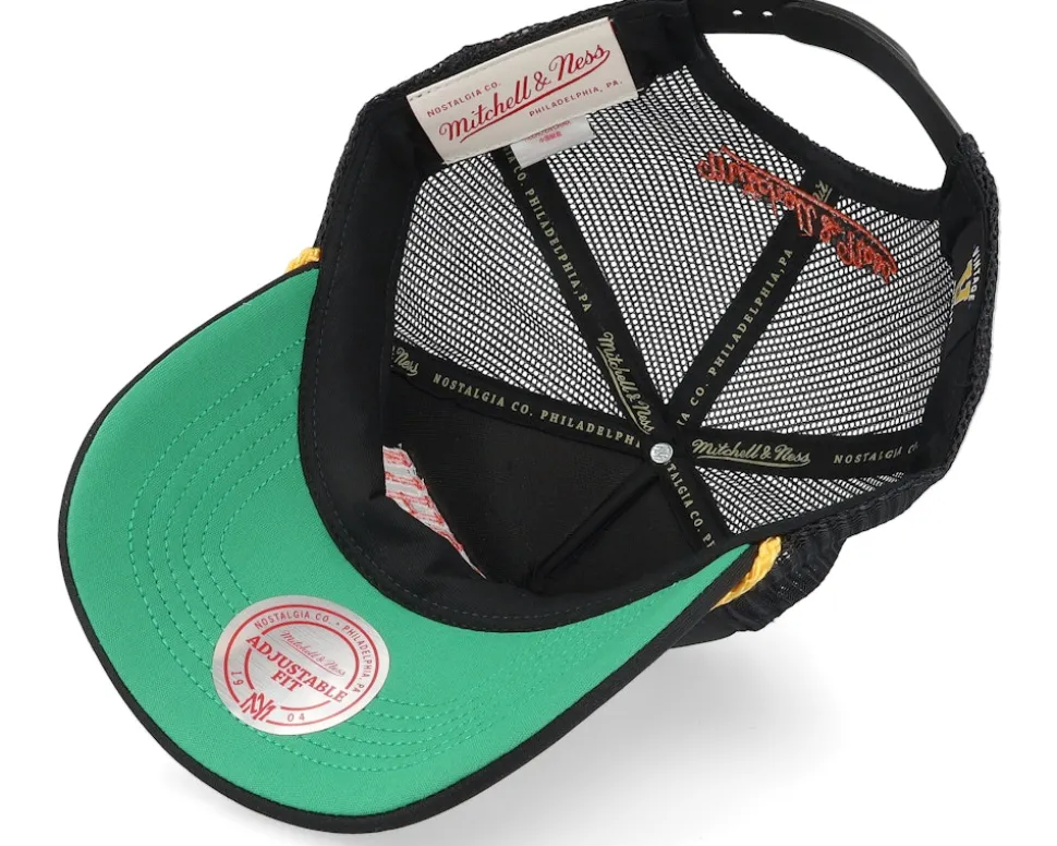 Philadelphia Flyers Gold Leaf Hwc Black Trucker - Mitchell & Ness