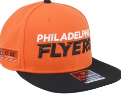 Philadelphia Flyers Iconic Color Blocked Dark Orange/Black Snapback - Fanatics