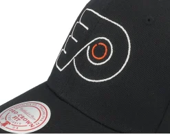 Philadelphia Flyers Neon Logo Pro Black Adjustable - Mitchell & Ness