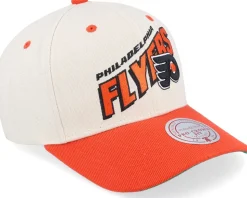 Philadelphia Flyers Retro Type Pro Off White/Orange Adjustable - Mitchell & Ness