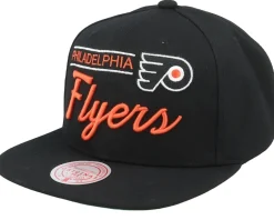 Philadelphia Flyers Retro Lock Up Black Snapback - Mitchell & Ness