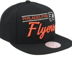 Philadelphia Flyers Retro Lock Up Black Snapback - Mitchell & Ness