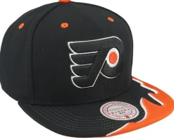 Philadelphia Flyers Rising Tide Cap Vintage Black Snapback - Mitchell & Ness