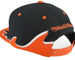 Philadelphia Flyers Rising Tide Cap Vintage Black Snapback - Mitchell & Ness