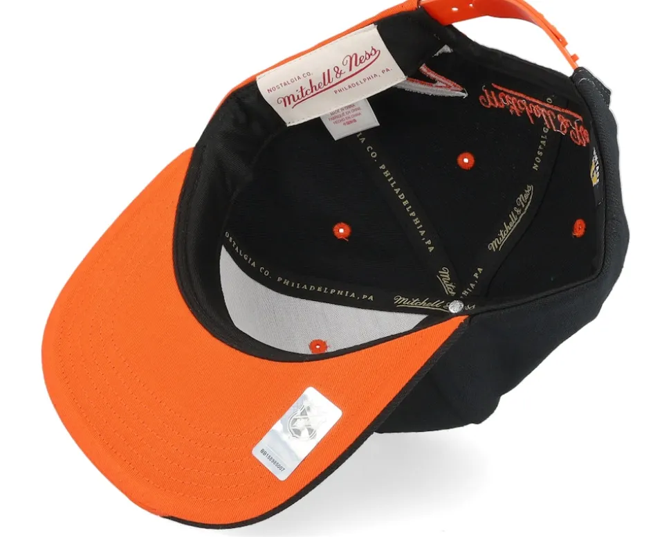 Philadelphia Flyers Rising Tide Cap Vintage Black Snapback - Mitchell & Ness