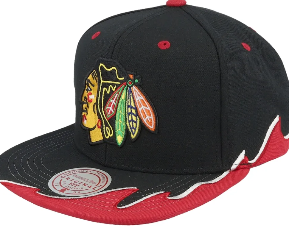 Philadelphia Flyers Rising Tide Cap Vintage Black Snapback - Mitchell & Ness