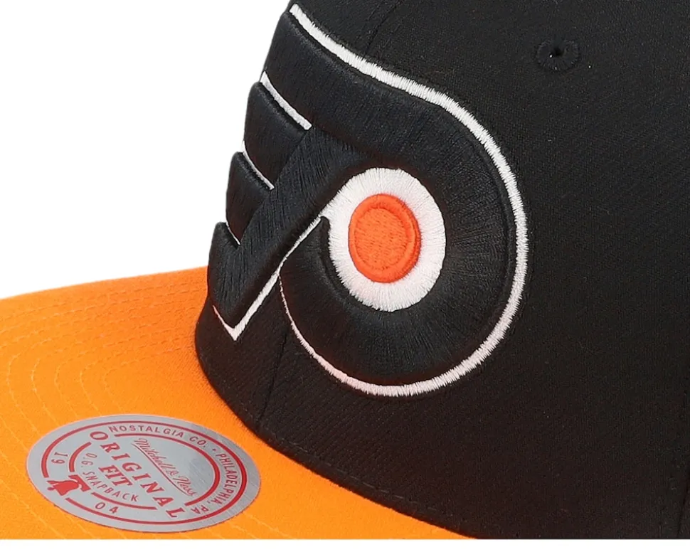 Philadelphia Flyers Team 2 Tone 2.0 Blk/Orange Snapback - Mitchell & Ness