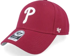 Philadelphia Phillies Mvp Cardinal Red/White Adjustable - 47 Brand