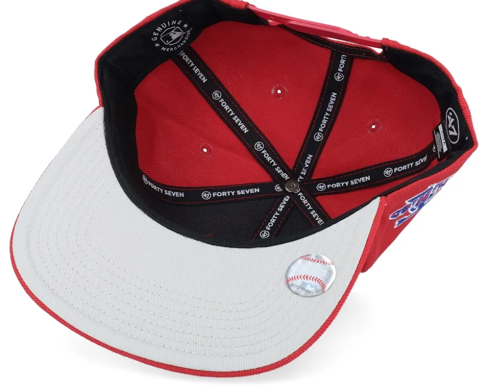Philadelphia Phillies Replica Sure Shot Captain Red Snapback - 47 Brand