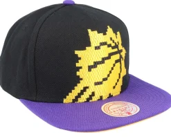 Phoenix Suns 8 Bit Xl Black/Purple Snapback - Mitchell & Ness