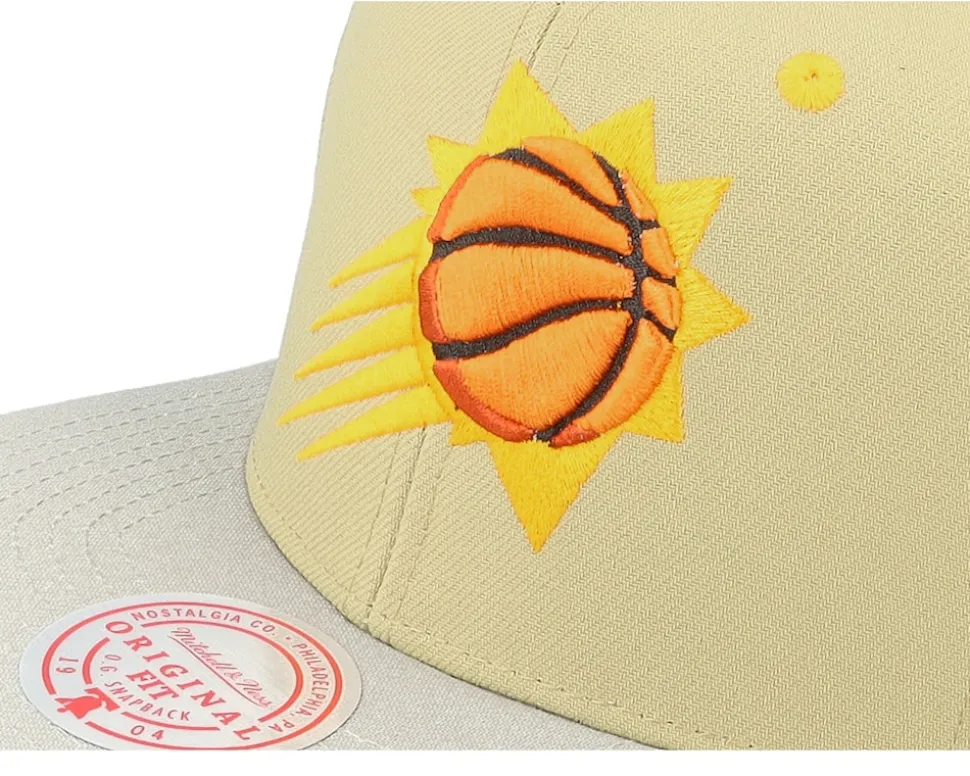 Phoenix Suns Classic Canvas Tan Snapback - Mitchell & Ness