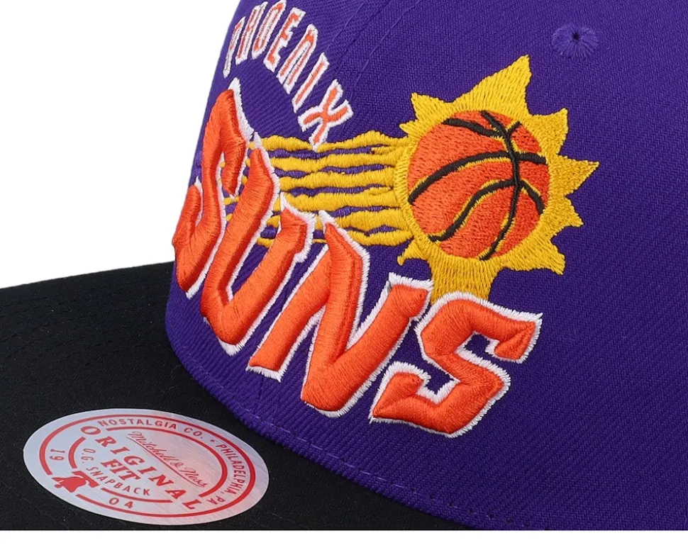 Phoenix Suns Crooked Path Purple/Black Snapback - Mitchell & Ness