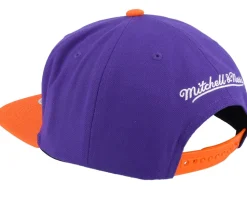 Phoenix Suns Cross Check Hwc Purple/Orange Snapback - Mitchell & Ness