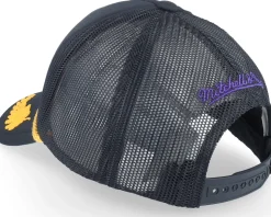 Phoenix Suns Gold Leaf Hwc Black Trucker - Mitchell & Ness