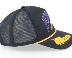 Phoenix Suns Gold Leaf Hwc Black Trucker - Mitchell & Ness