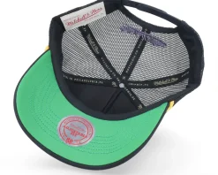 Phoenix Suns Gold Leaf Hwc Black Trucker - Mitchell & Ness