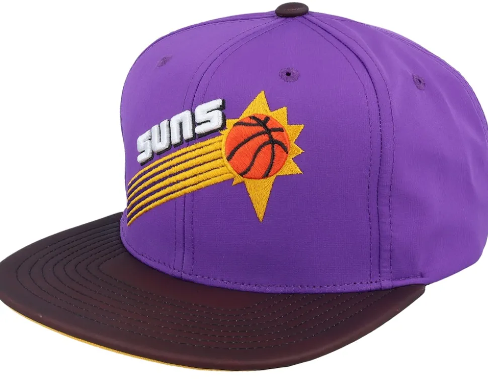 Phoenix Suns Heat Up Visor Purple Snapback - Mitchell & Ness