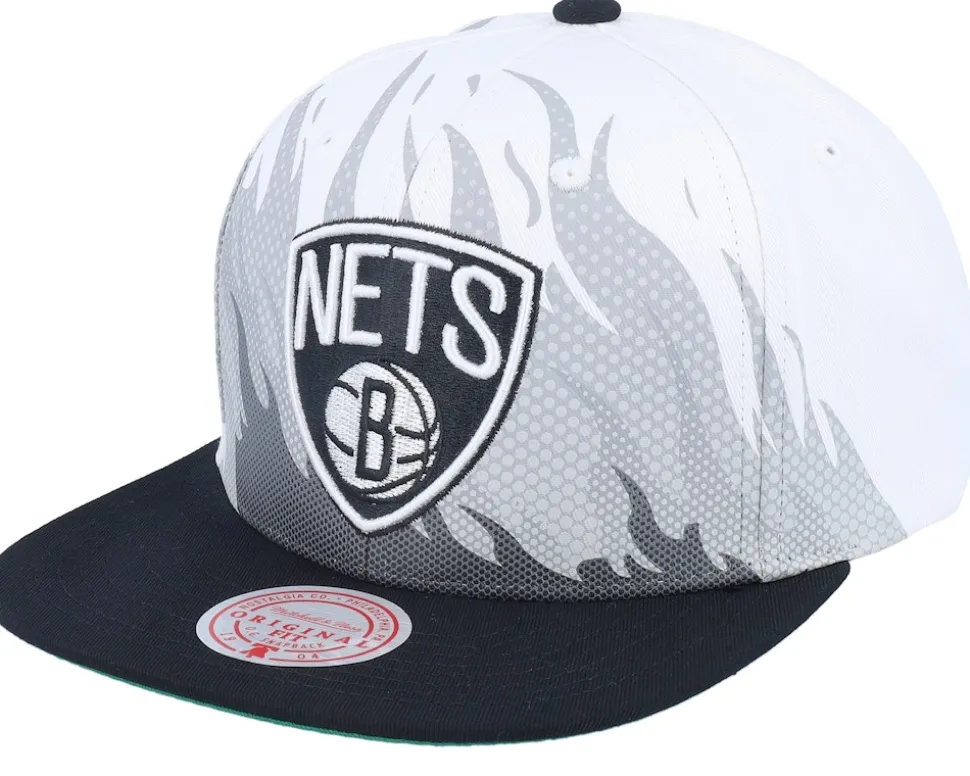 Phoenix Suns Hot Fire White Snapback - Mitchell & Ness
