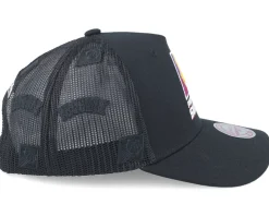 Phoenix Suns Monogram Black A-frame Trucker - Mitchell & Ness