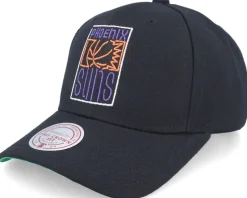 Phoenix Suns Neon Logo Pro Black Adjustable - Mitchell & Ness