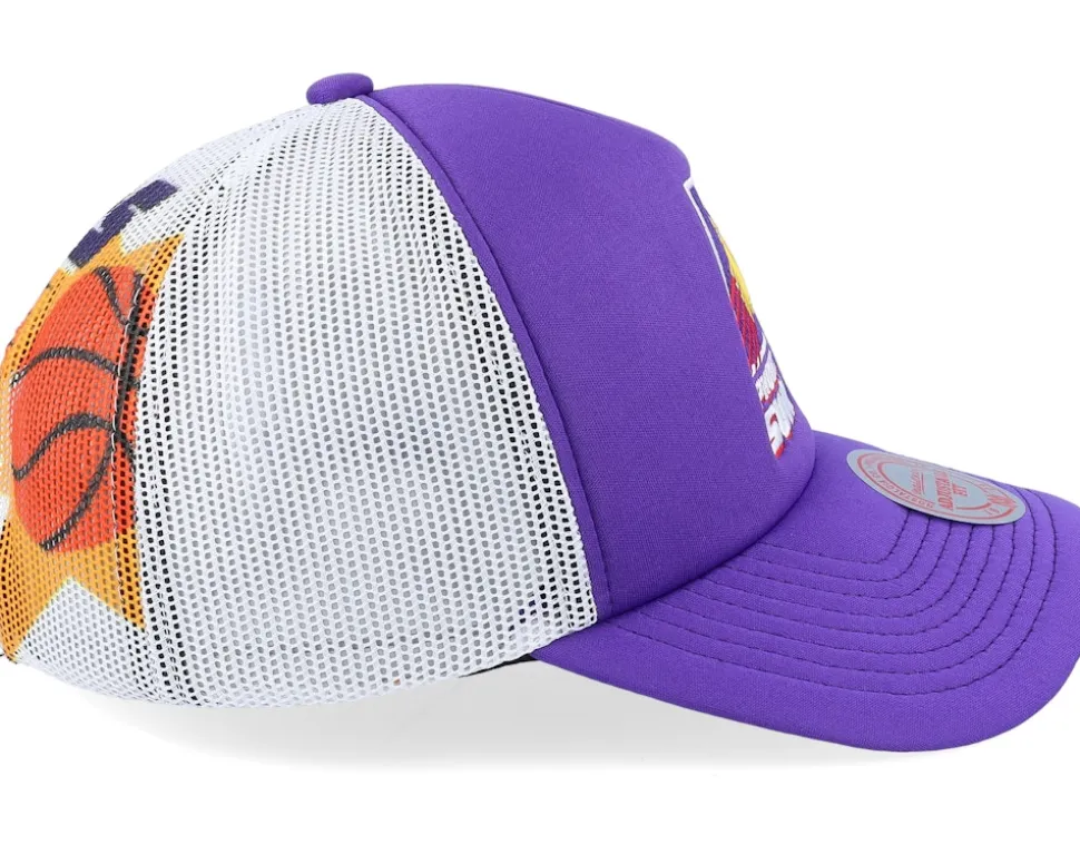 Phoenix Suns Off The Backboard Purple/White Trucker - Mitchell & Ness