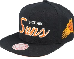 Phoenix Suns Team Script 2.0 Black Snapback - Mitchell & Ness