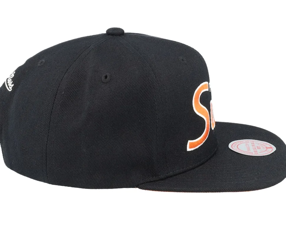 Phoenix Suns Team Script 2.0 Black Snapback - Mitchell & Ness
