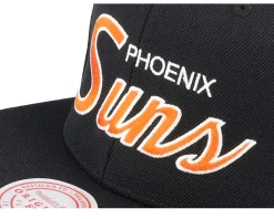 Phoenix Suns Team Script 2.0 Black Snapback - Mitchell & Ness