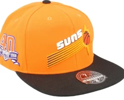 Phoenix Suns Team Side 1 Orange/Black Fitted - Mitchell & Ness
