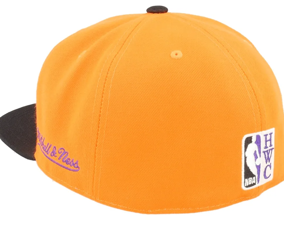 Phoenix Suns Team Side 1 Orange/Black Fitted - Mitchell & Ness