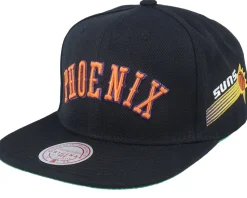 Phoenix Suns Triple Play Black Snapback - Mitchell & Ness