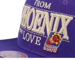 Phoenix Suns With Love Hwc Purple Snapback - Mitchell & Ness