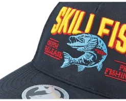 Pike 3d Logo 112wh Hawthorne Solid Black Trucker - Skillfish