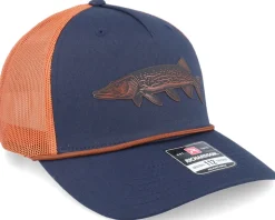 Pike Figure 112fpr Navy/Orange/Dark Orange Rope A-Frame Trucker - Skillfish