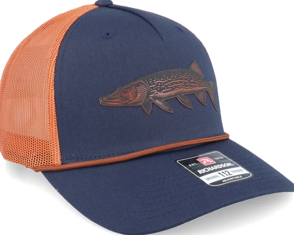 Pike Figure 112fpr Navy/Orange/Dark Orange Rope A-Frame Trucker - Skillfish
