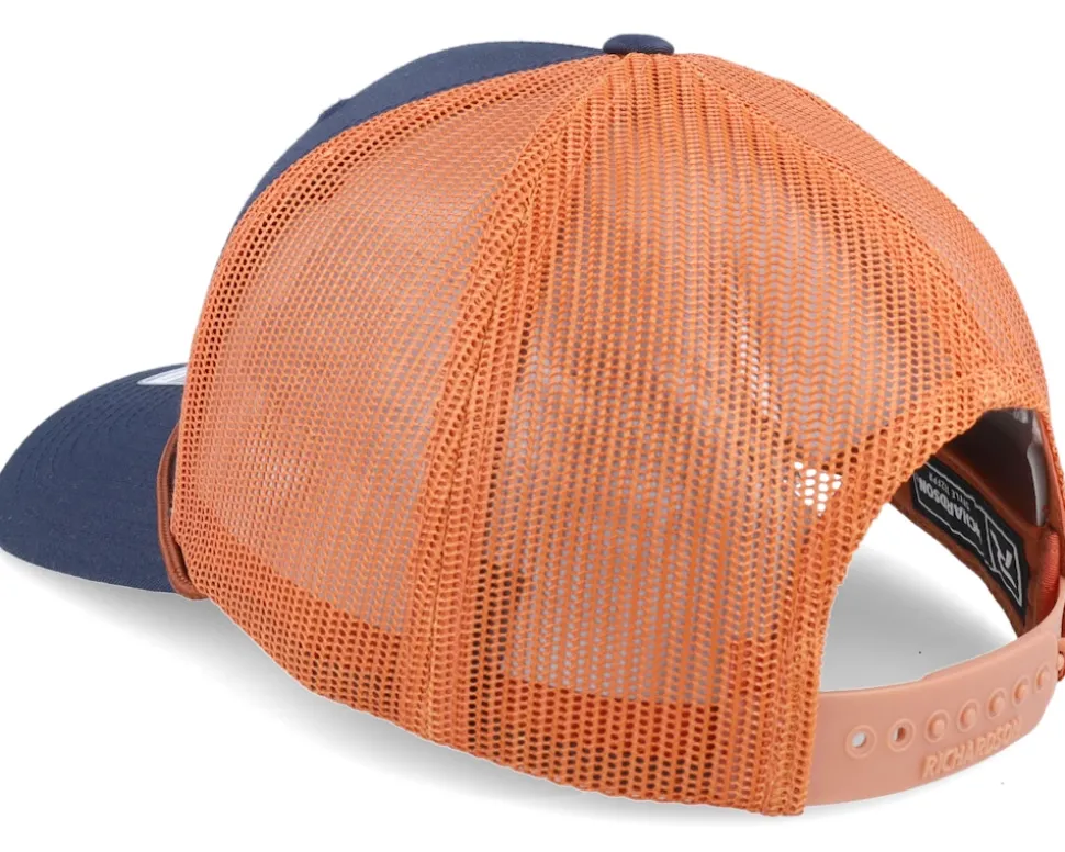 Pike Figure 112fpr Navy/Orange/Dark Orange Rope A-Frame Trucker - Skillfish